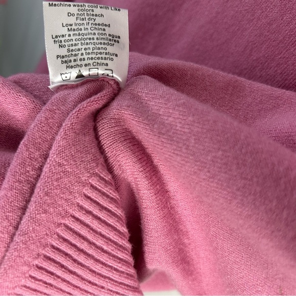 ontwelfth Floral Lace Puff Sleeve Ribbed Knit Short Sleeve Cotton Sweater Sz L - Picture 13 of 15